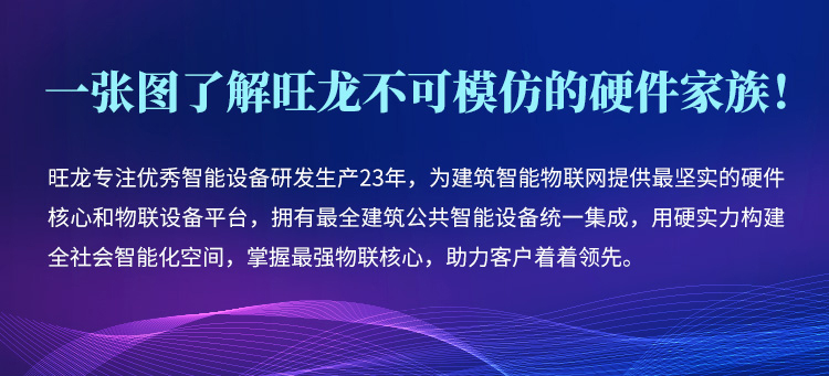 一張圖了解旺龍不可模仿的硬件家族！